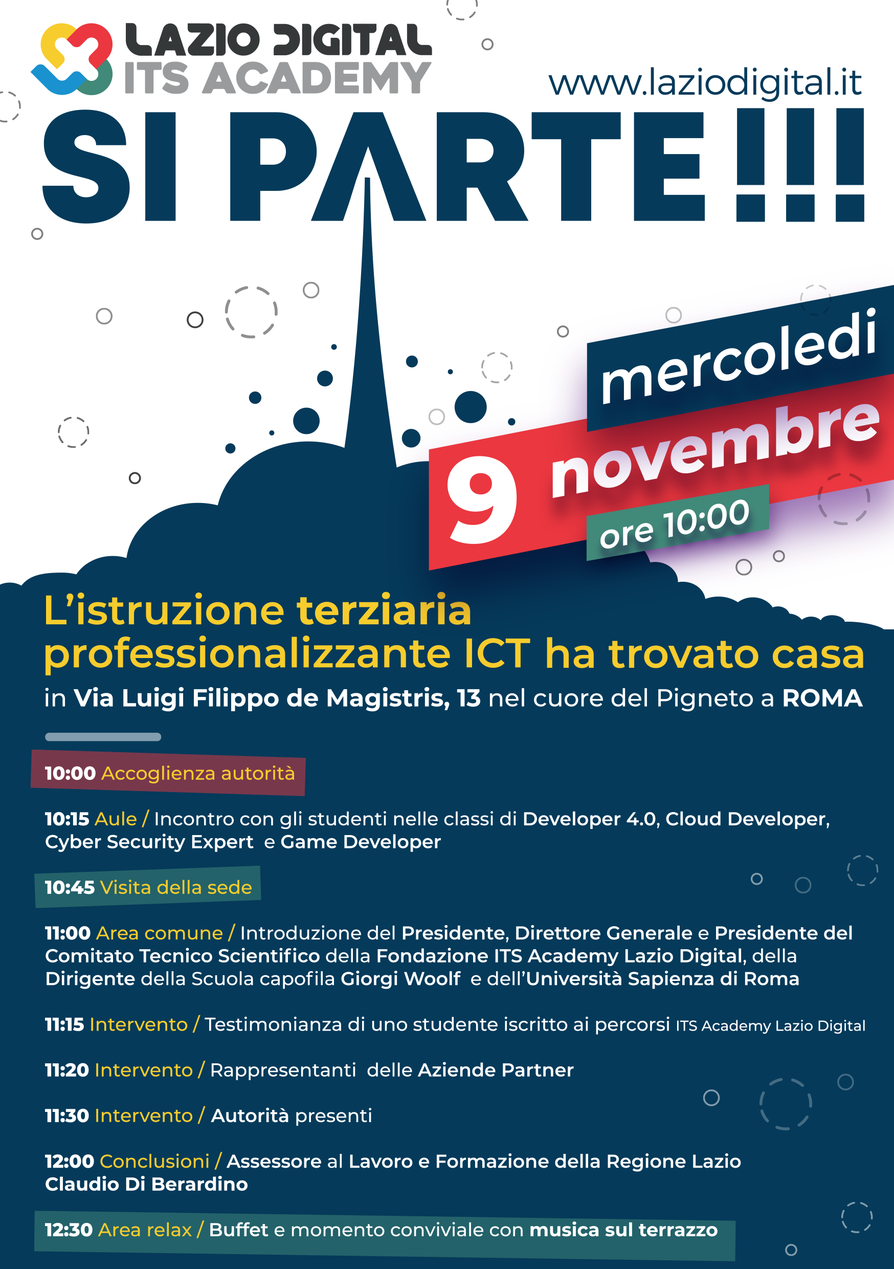 Evento di inaugurazione per l’ITS Academy Lazio Digital