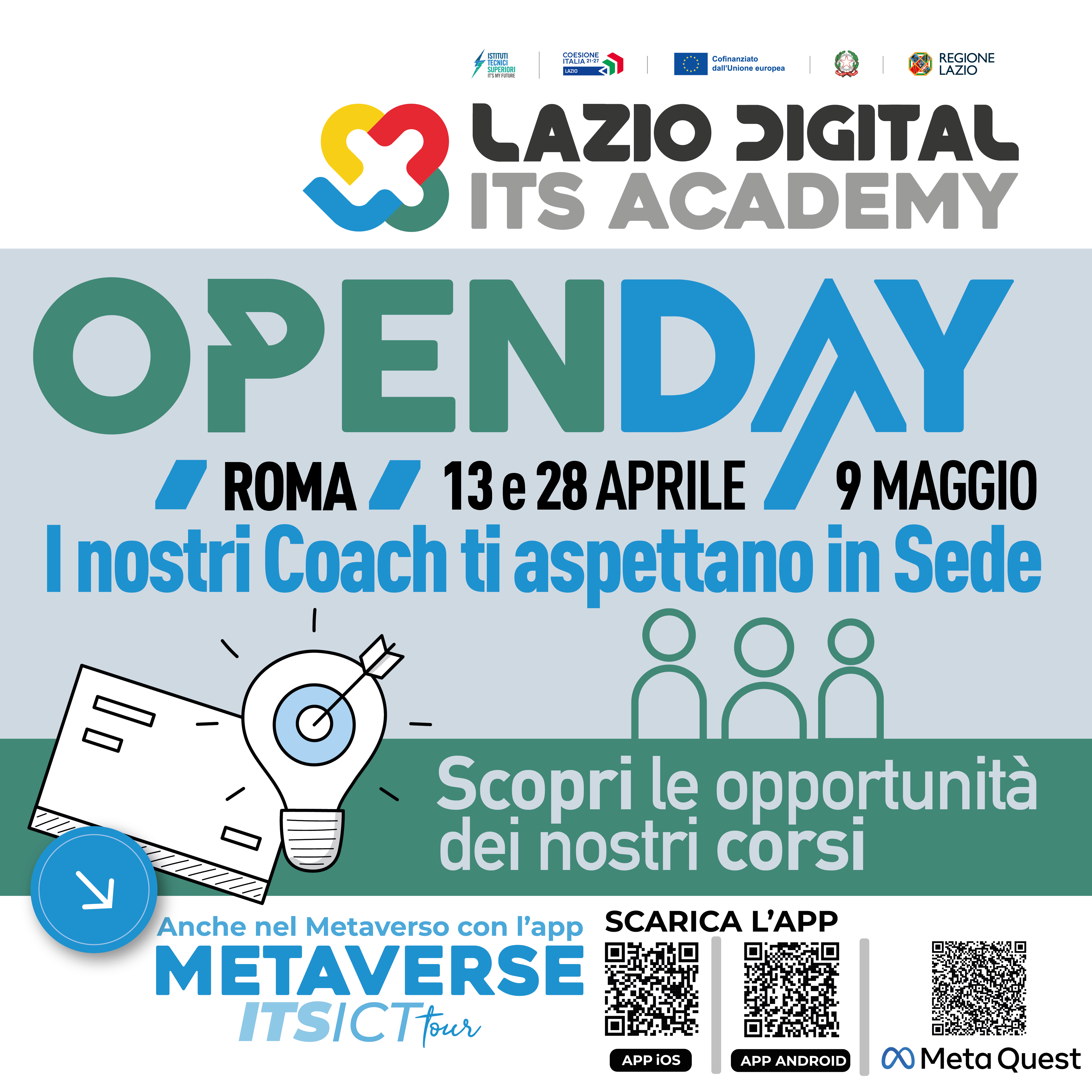 ITS ACADEMY LAZIO DIGITAL, OPEN DAY ANCHE NEL METAVERSO